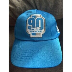 NFL Detroit Lions 90th Season Strapback Cap Hat NEW Miller Lite SGA Blue
